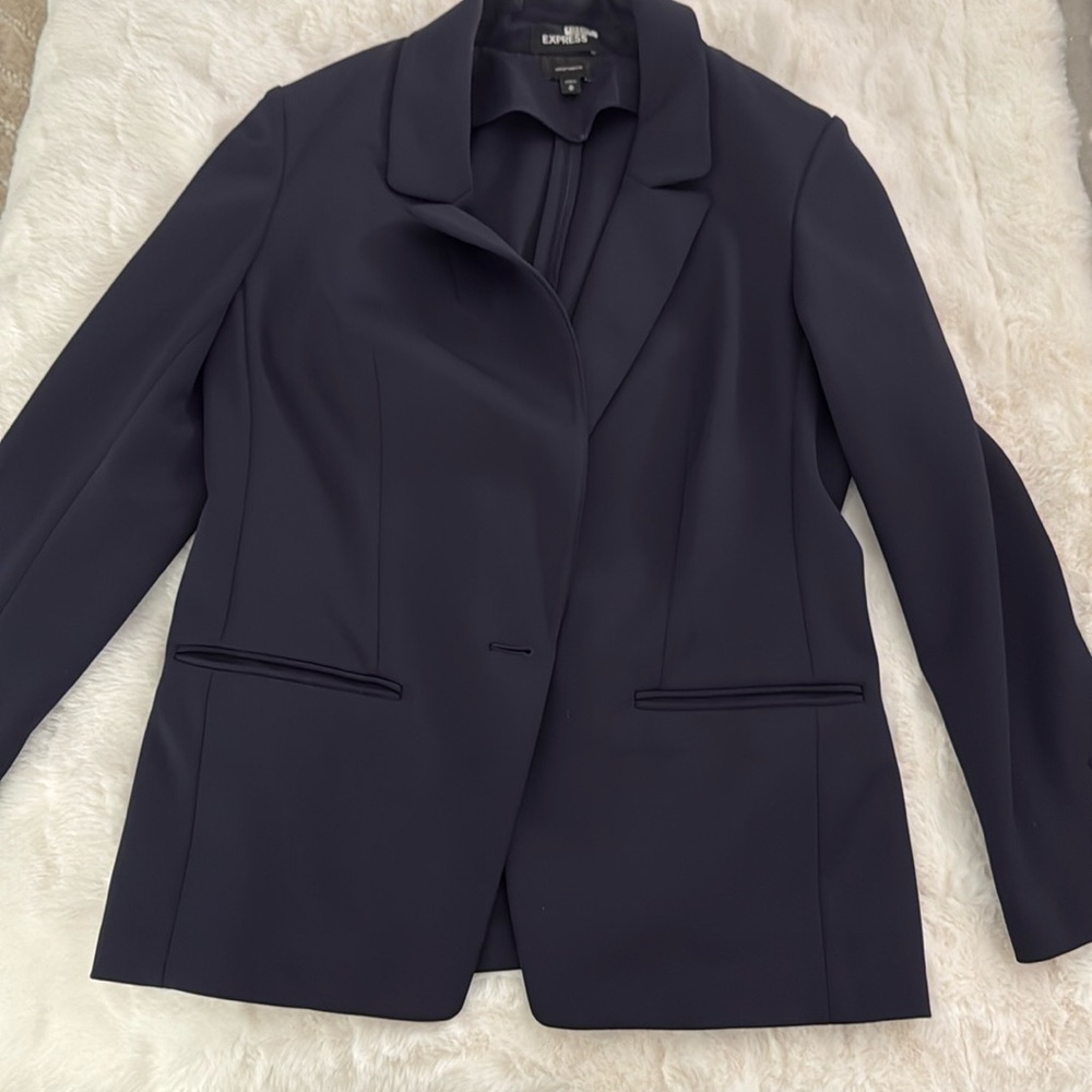 Express dark navy blue blazer